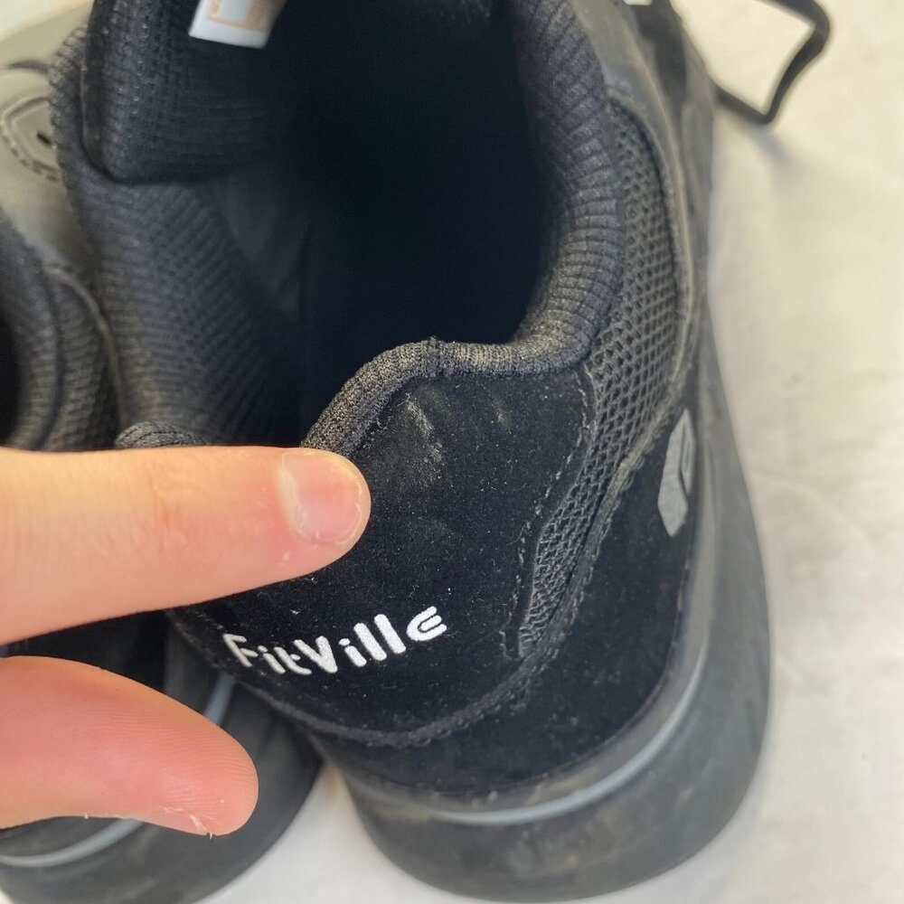 FitVille Men's Sneakers rebound core v1,Size 11EEW,Black,Comfort Technology - Picture 7 of 15
